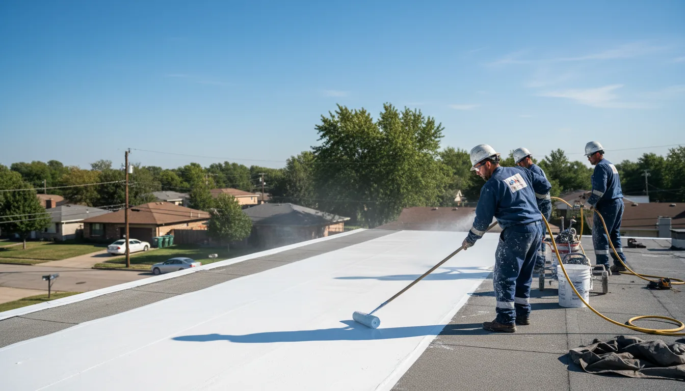 Commercial roof coating in Oak Bluffs, MA near me
